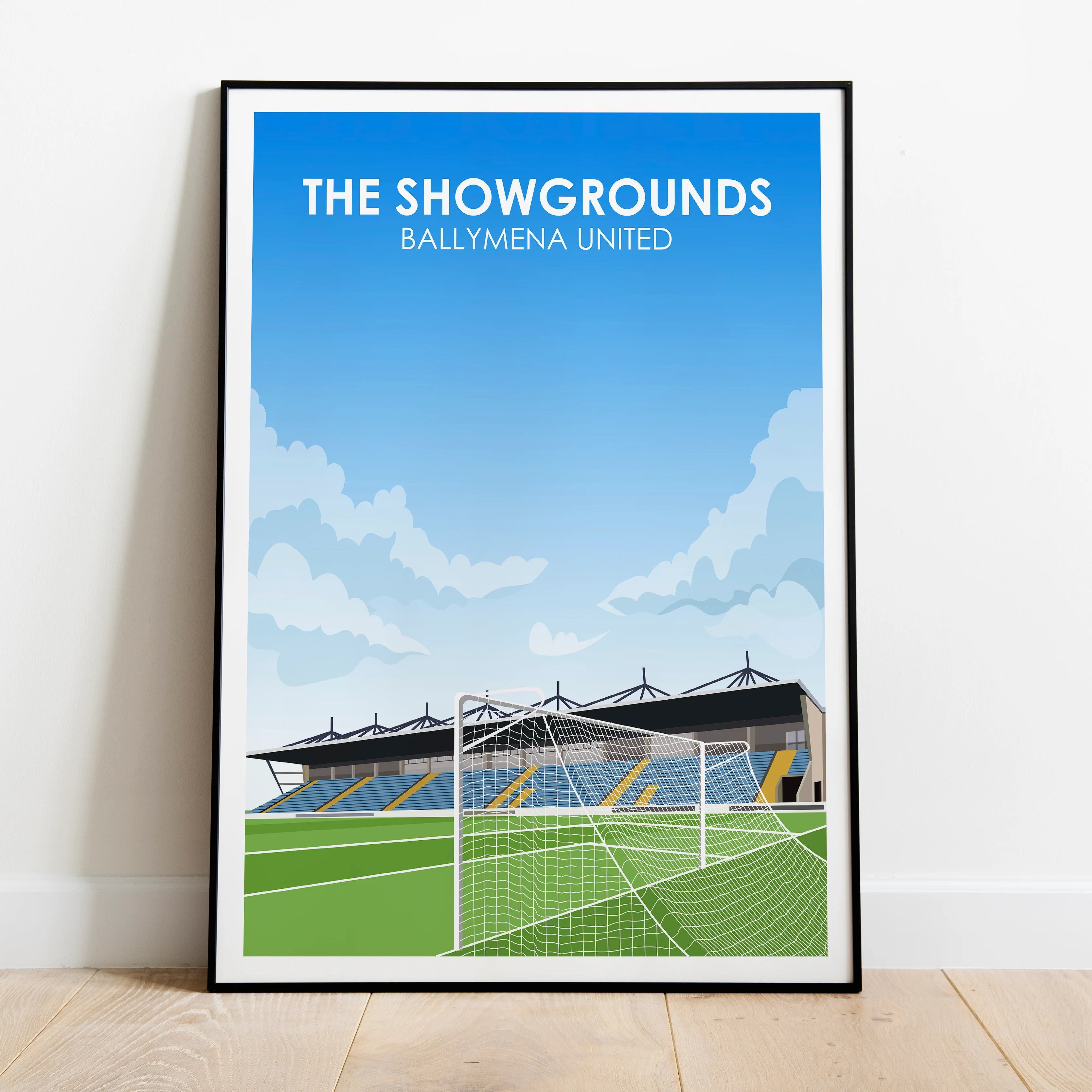 The Showgrounds Ballymena FC Heavyweight Art Print - Football Post - Perfect Gift - Birthday Present for Him