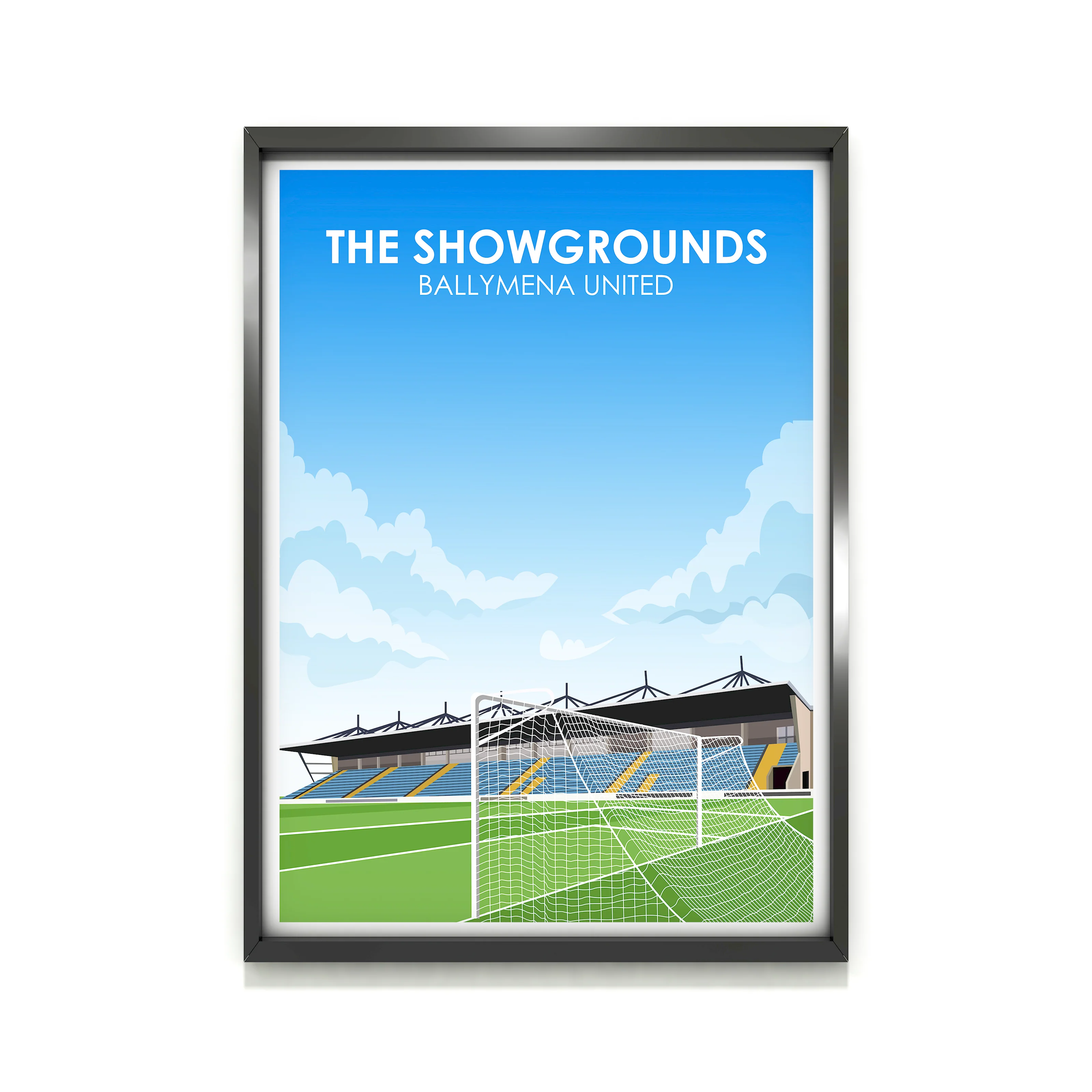 The Showgrounds Ballymena FC Heavyweight Art Print - Football Post - Perfect Gift - Birthday Present for Him - Image 2