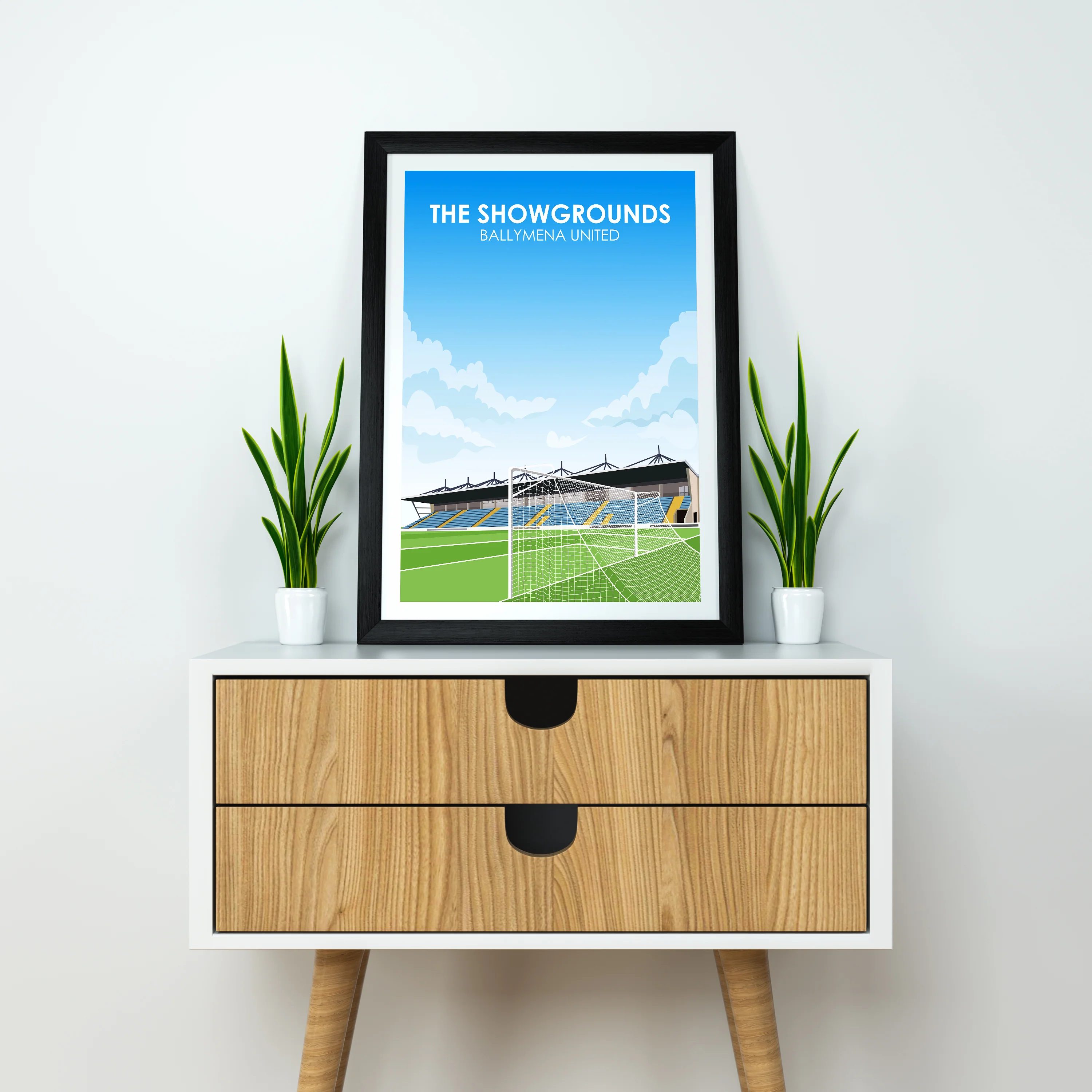 The Showgrounds Ballymena FC Heavyweight Art Print - Football Post - Perfect Gift - Birthday Present for Him - Image 3