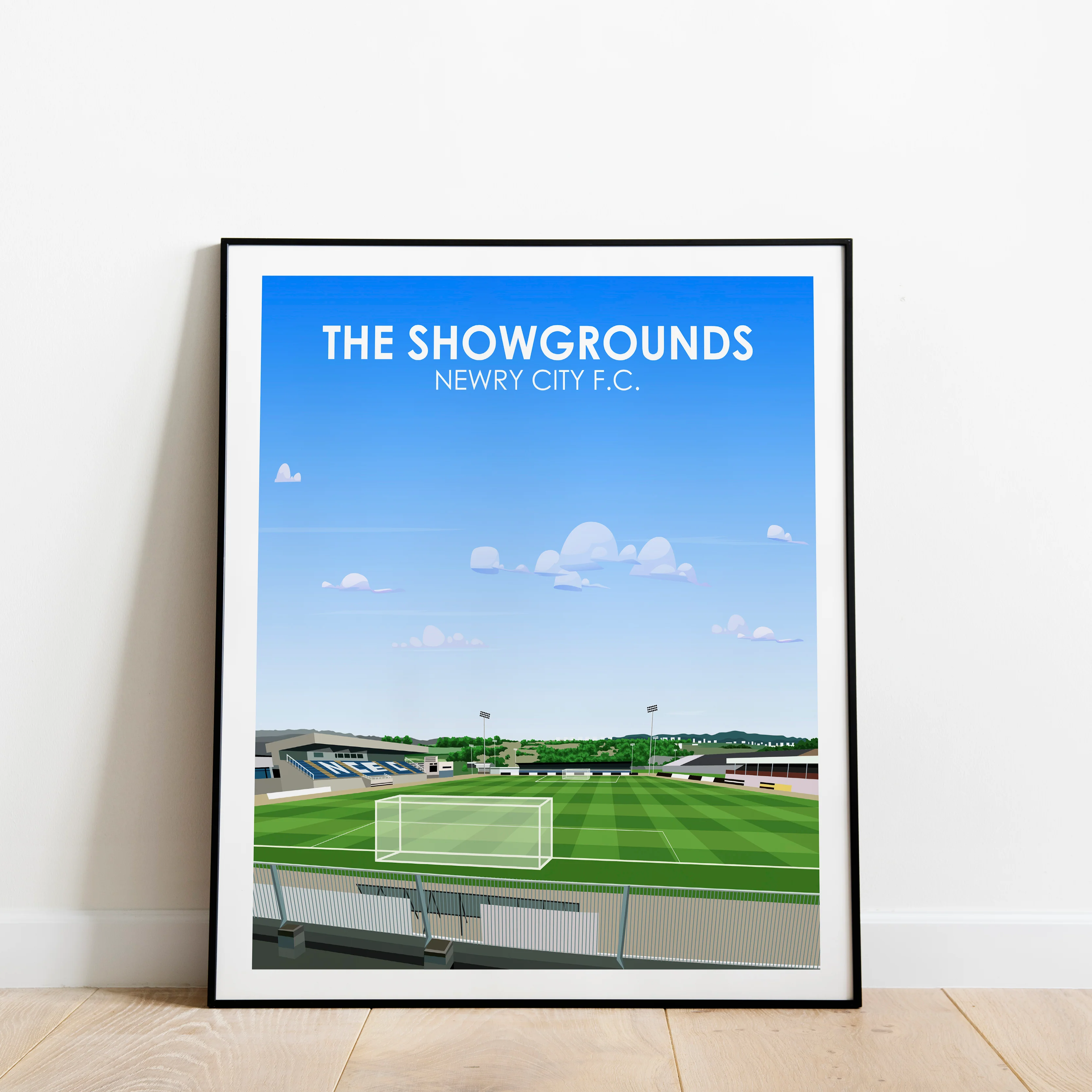 The Showgrounds Newry City FC Heavyweight Art Print - Football Post - Perfect Gift - Birthday Present for Him