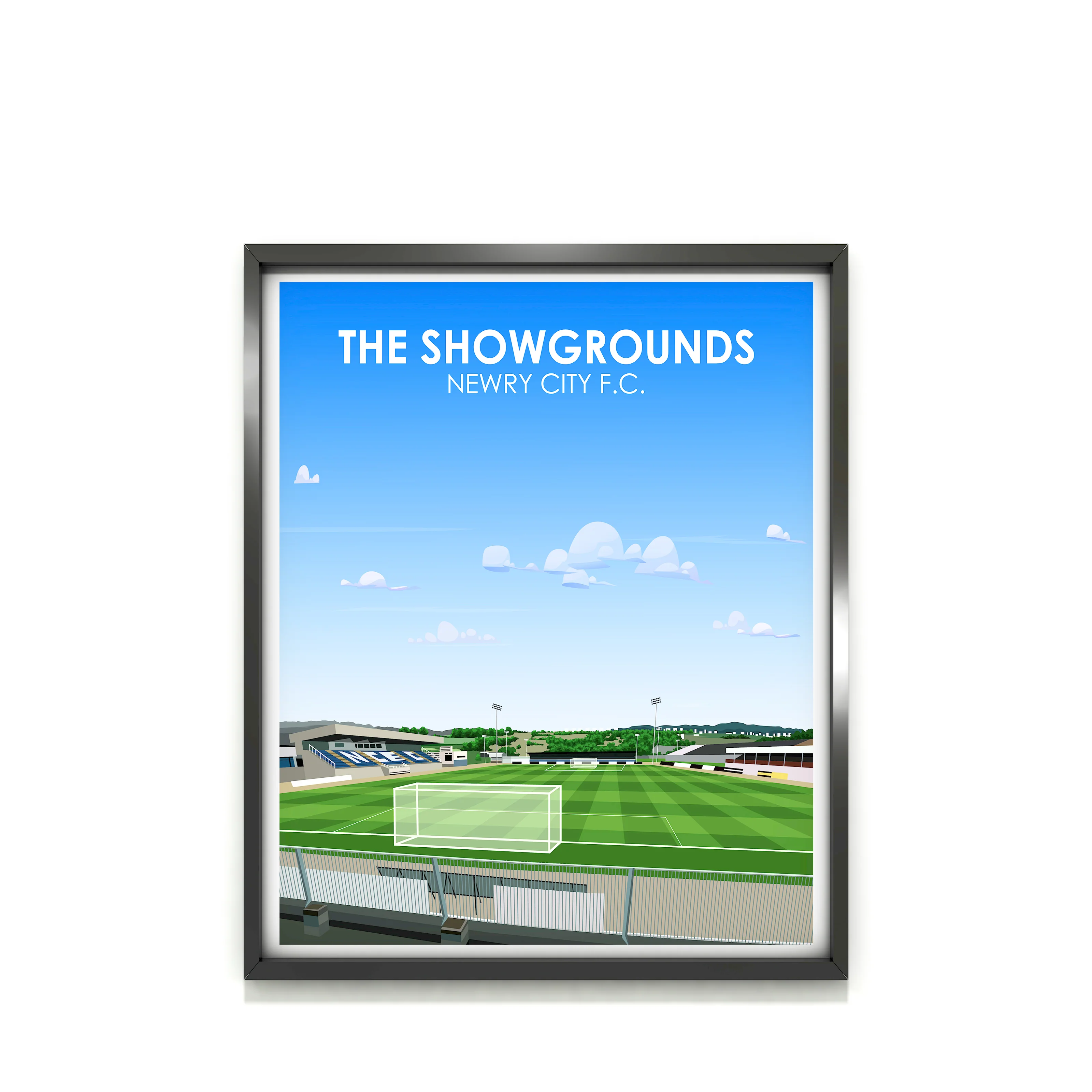 The Showgrounds Newry City FC Heavyweight Art Print - Football Post - Perfect Gift - Birthday Present for Him - Image 2