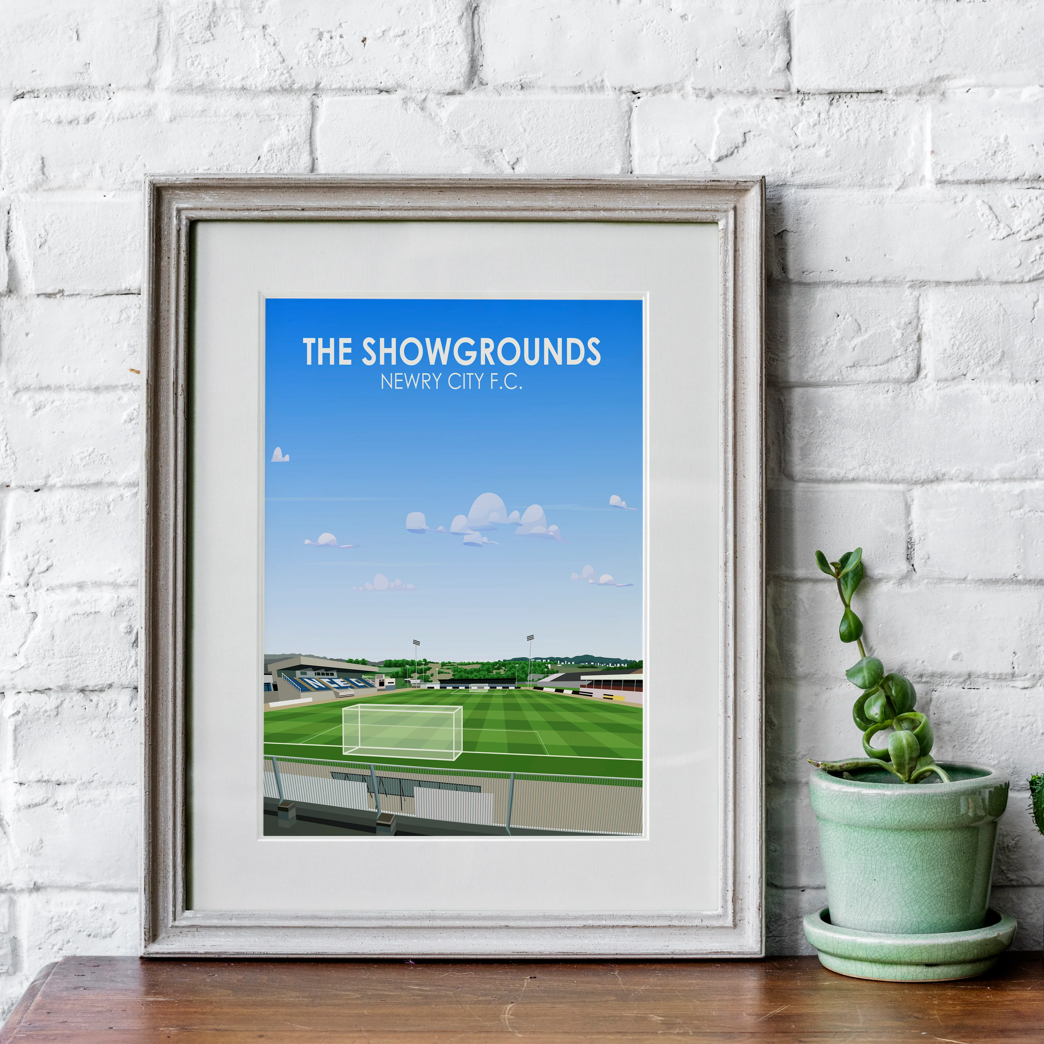 The Showgrounds Newry City FC Heavyweight Art Print - Football Post - Perfect Gift - Birthday Present for Him - Image 5